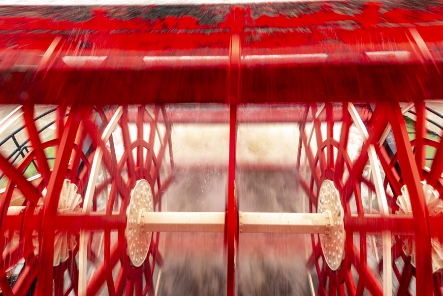 Red paddlewheel